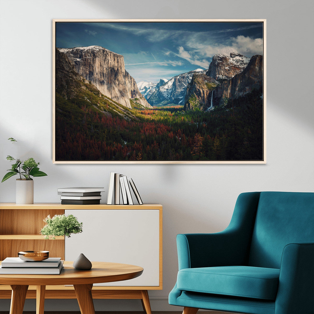 Yosemite National Wall Art Canvas Print – Framed Mountain