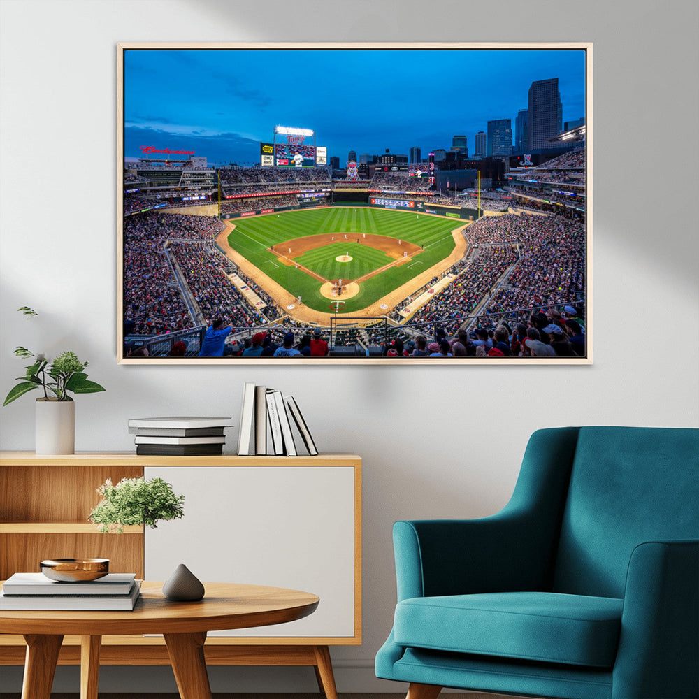 Target Field Stadium Wall Art Canvas Print – Minnesota Twins