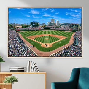 Wrigley Field Baseball Stadium Canvas Wall Art – Packed
