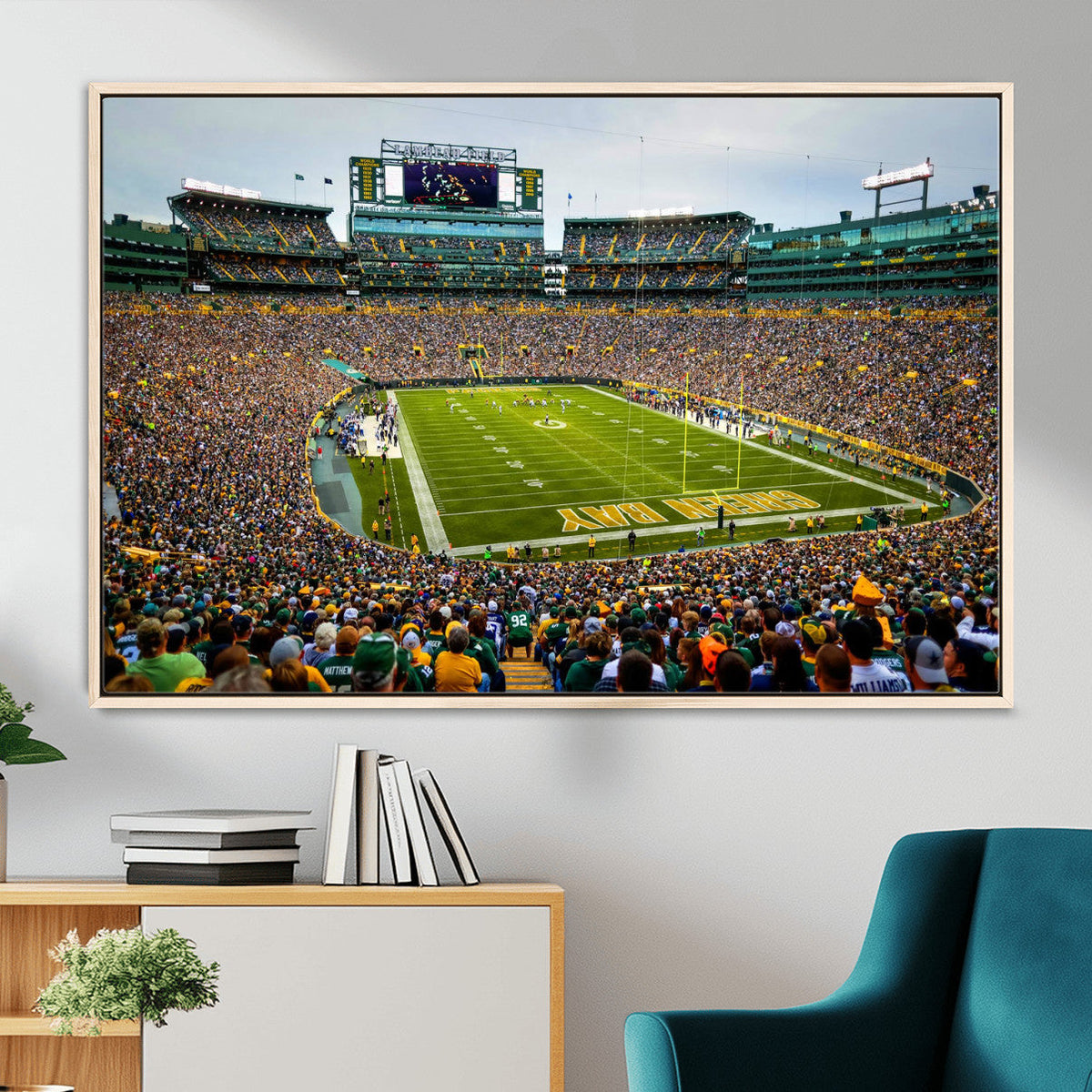 Green Bay Packers Lambeau Field Stadium Wall Art Canvas