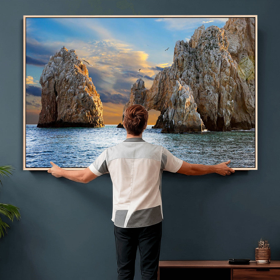 The Arch Cabo San Lucas Ocean Arch Wall Art Canvas Print,