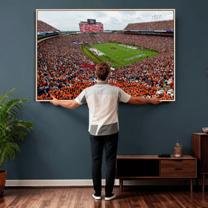 Auburn Stadium Wall Art Canvas Print, Jordan Hare Stadium