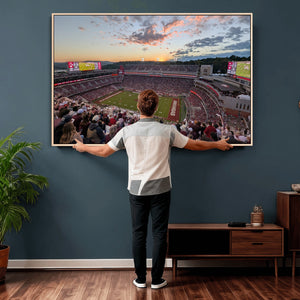 Donald W. Reynolds Razorback Stadium Wall Art Canvas Print –