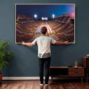Oklahoma Memorial Stadium Wall Art Canvas Print – Oklahoma