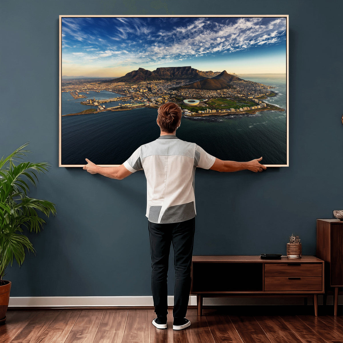 Cape Town Skyline Wall Art Canvas Print – Table Mountain
