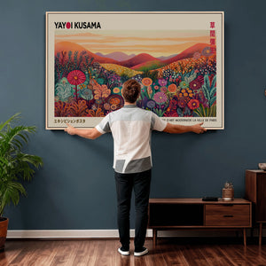 Yayoi Kusama Colorful Landscape Wall Art Canvas Print –
