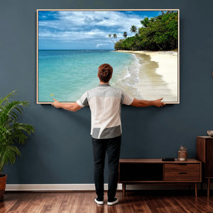 Puerto Rico Beach Paradise Wall Art – Tropical Coastal Print