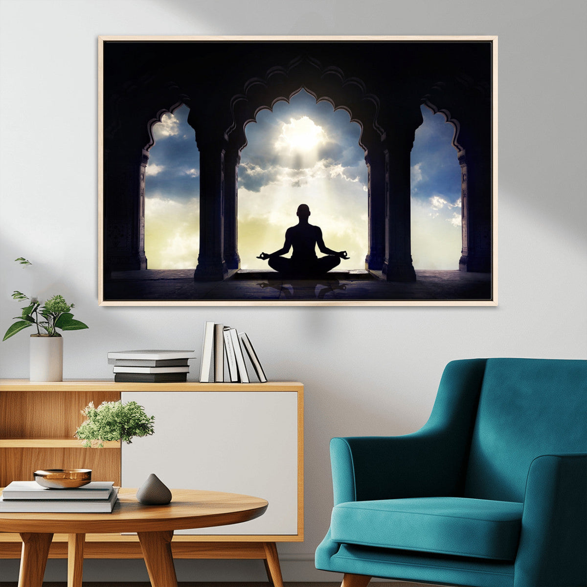Women and Yoga Wall Art Canvas Print