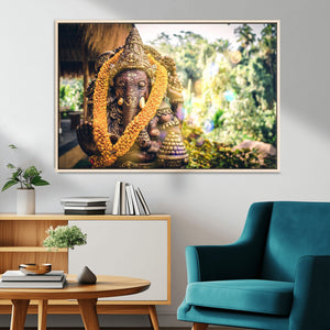 Hinduism Statue Wall Art Canvas Print