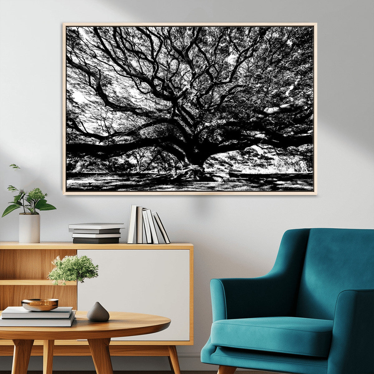 Mighty Angel Oak Wall Art | Angel Oak Tree Art Print