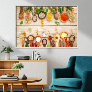 Kitchen Spice on the Table Wall Art, Kitchen Spice Wall Art