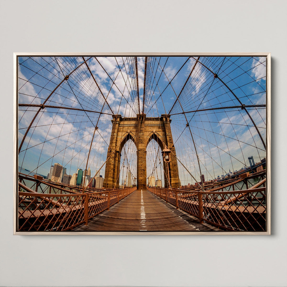 Brooklyn Bridge Manhattan Wall Art Canvas Print