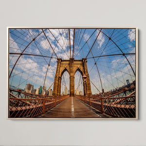 Brooklyn Bridge Manhattan Wall Art Canvas Print