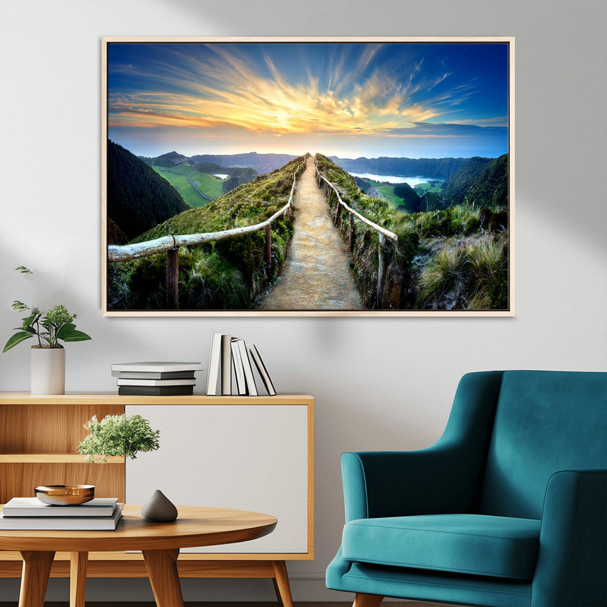 Mountain Landscape Wall Art Canvas Print