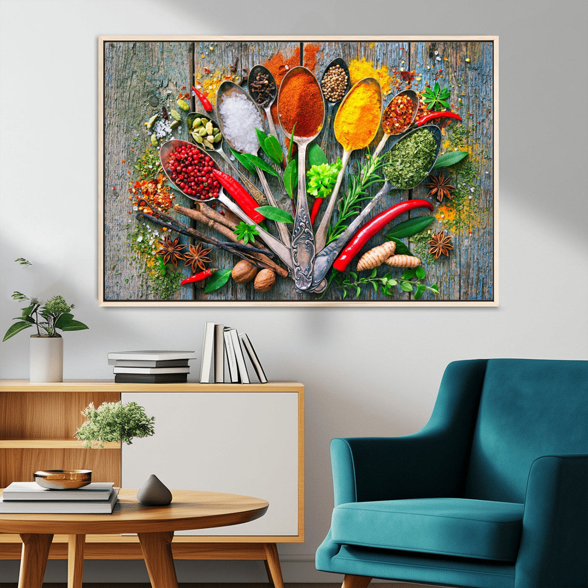 Spoonful of Spices Cooking Wall Art Canvas Print - Vibrant