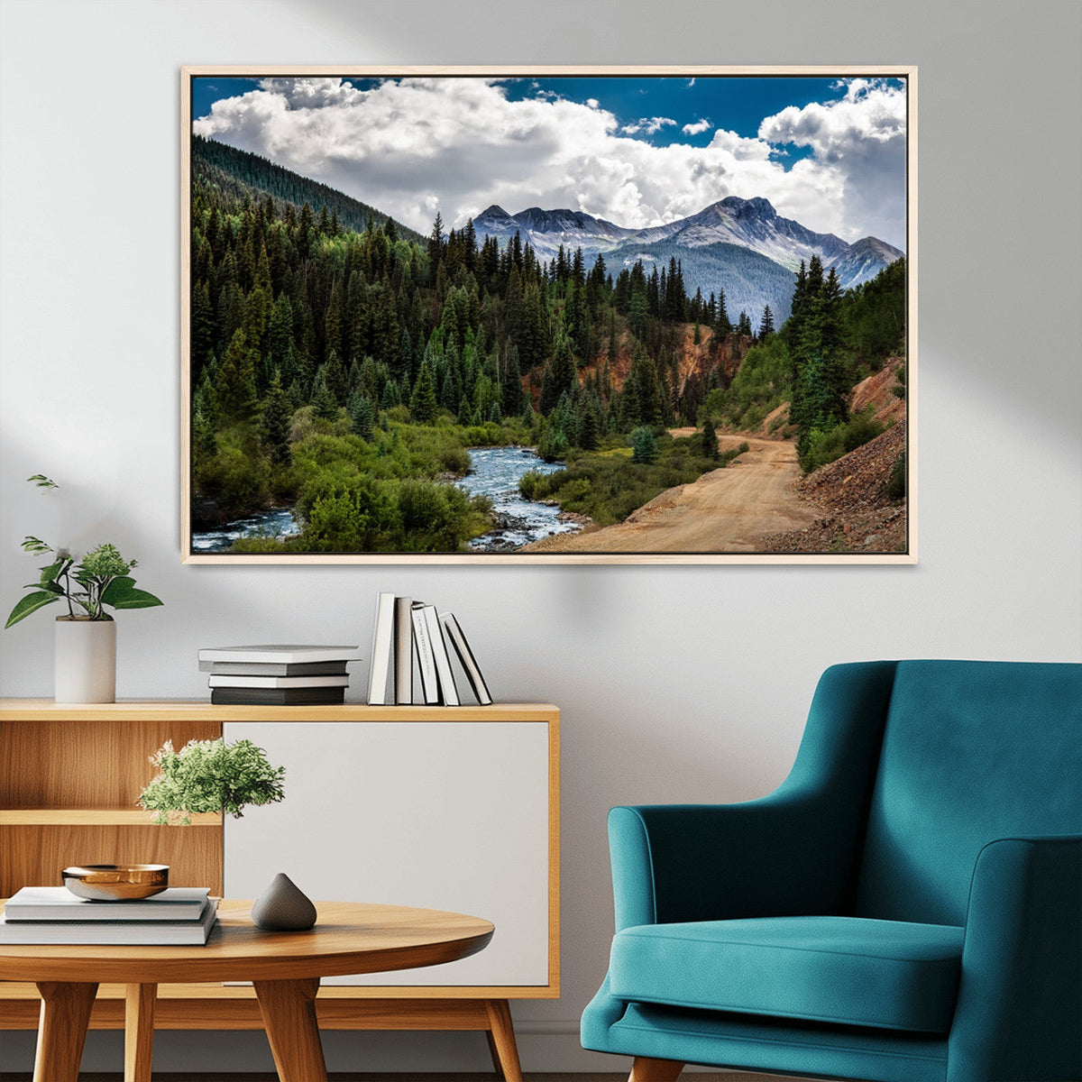 San Juan Nal Forest Wall Art Landscape Canvas Print