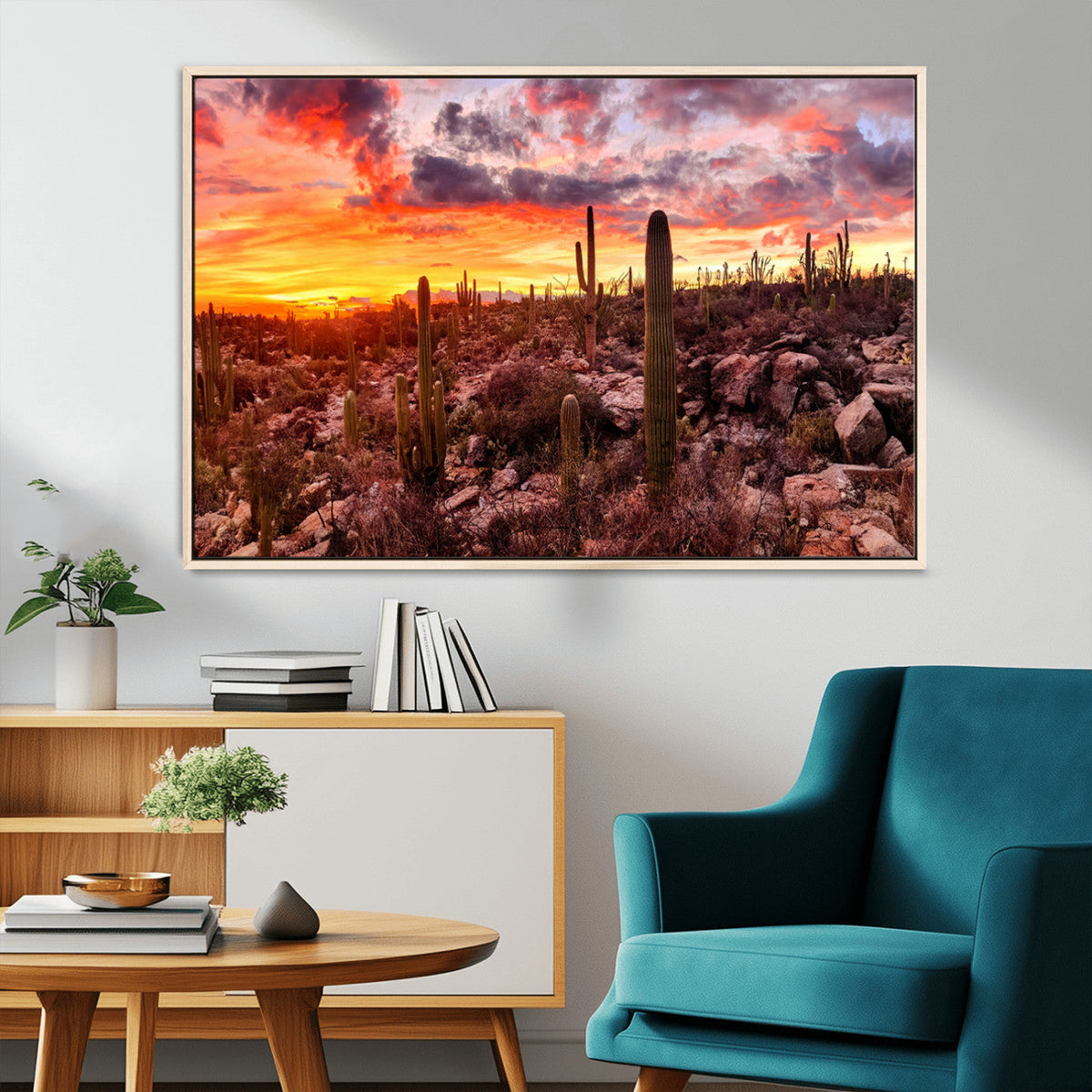 Arizona Desert Print, Western Cowboy Wall Art Print