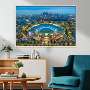 Los Angeles Dodgers Wall Art Canvas, Dodger Stadium Wall Art