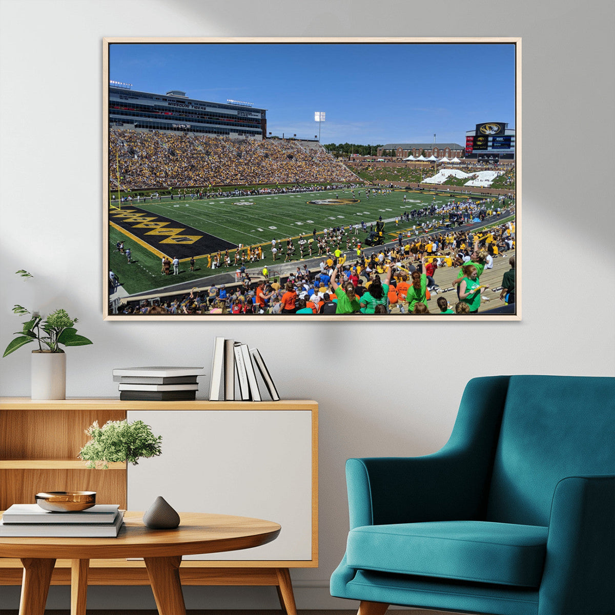 University of Missouri Tigers Football Team Print - Columbia