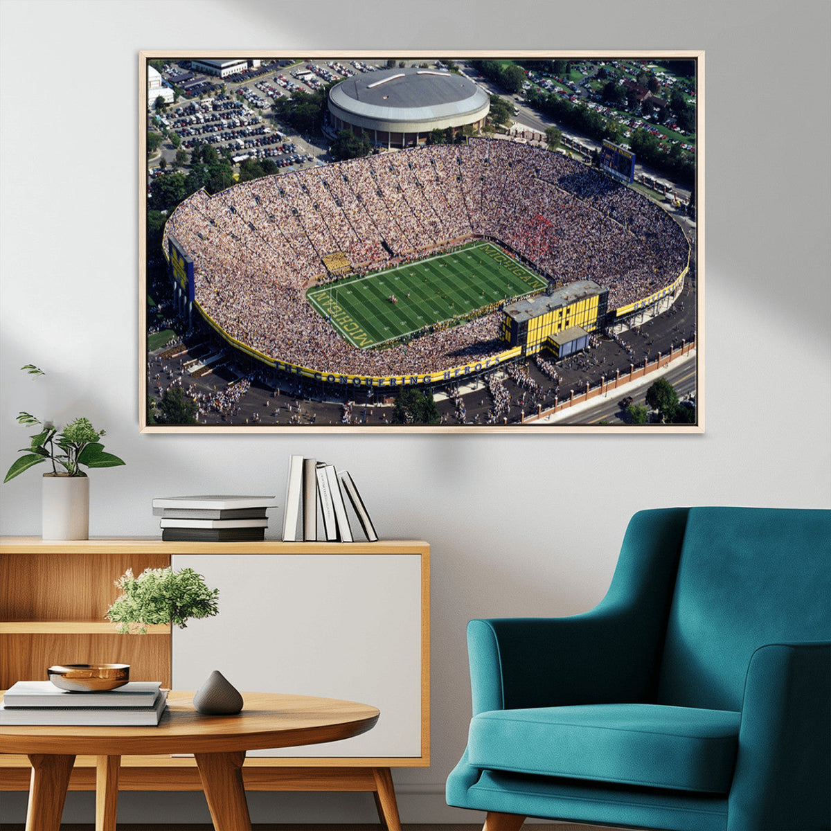 Michigan Wolverines Football Team Print - Ann Arbor Michigan