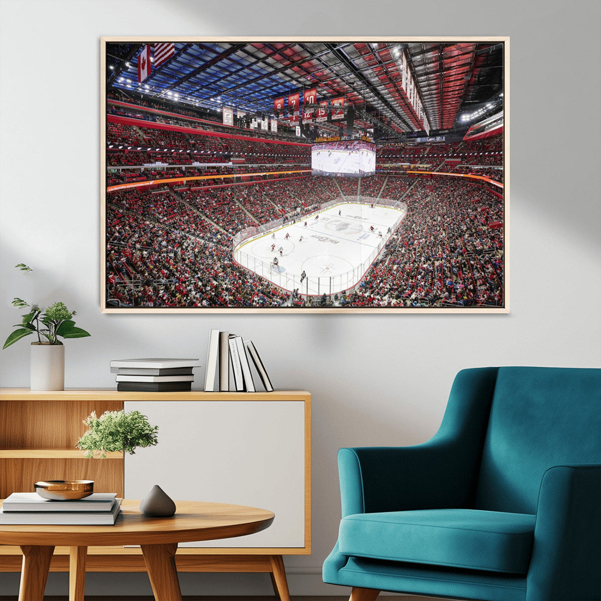 Barton Malow Little Caesars Arena Detroit Wall Art Canvas