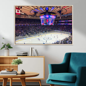 Madison New York Rangers Hockey Stadium Wall Art Canvas