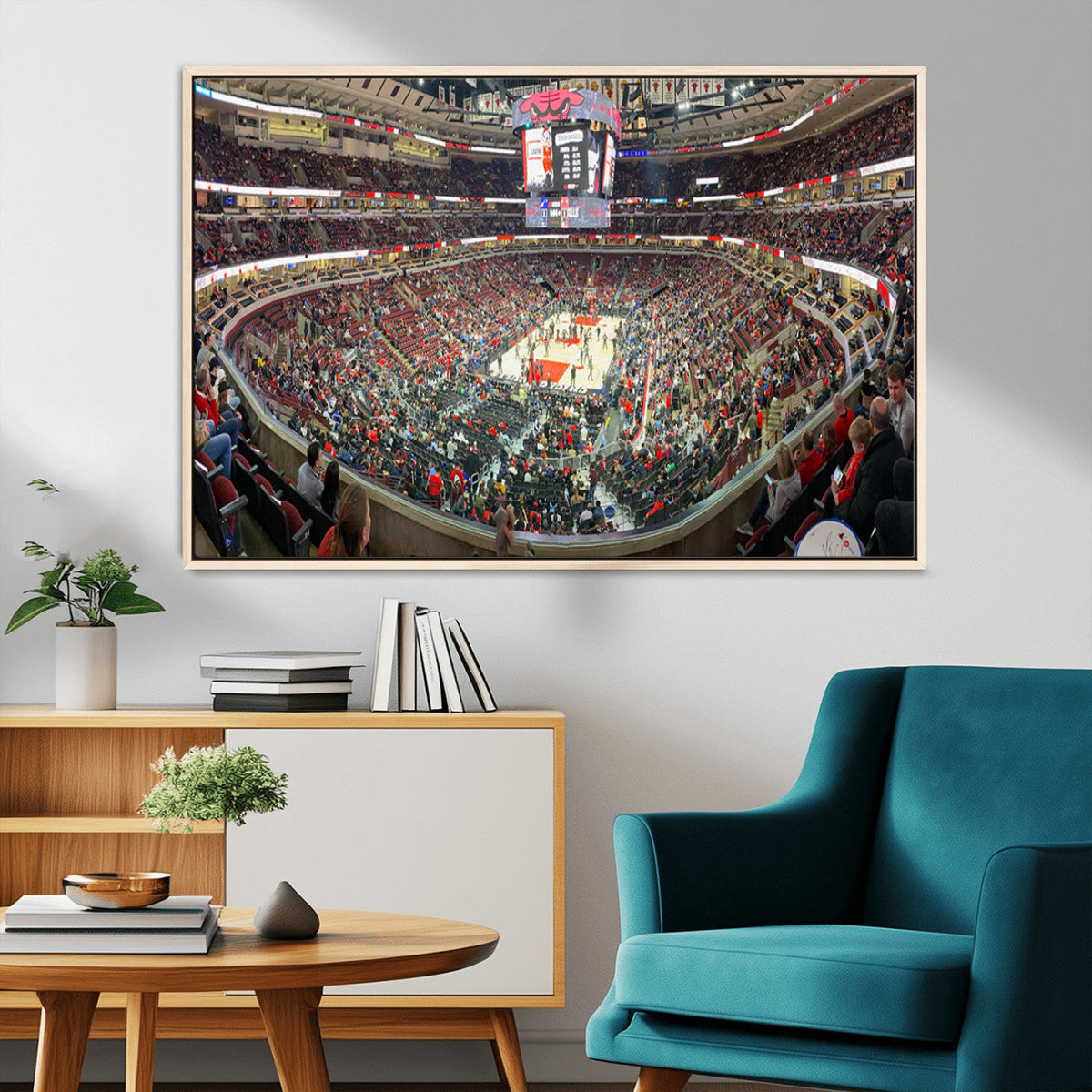 United Center Chicago Bulls Stadium Wall Art Canvas Print