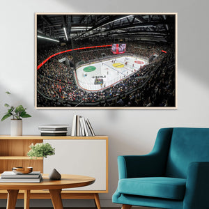 Vaudoise Lausanne Ice Hockey Arena Stadium Wall Art Canvas,