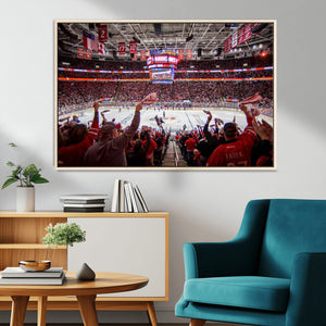 Carolina Hurricanes Ice Hockey Stadium Wall Art, Carolina
