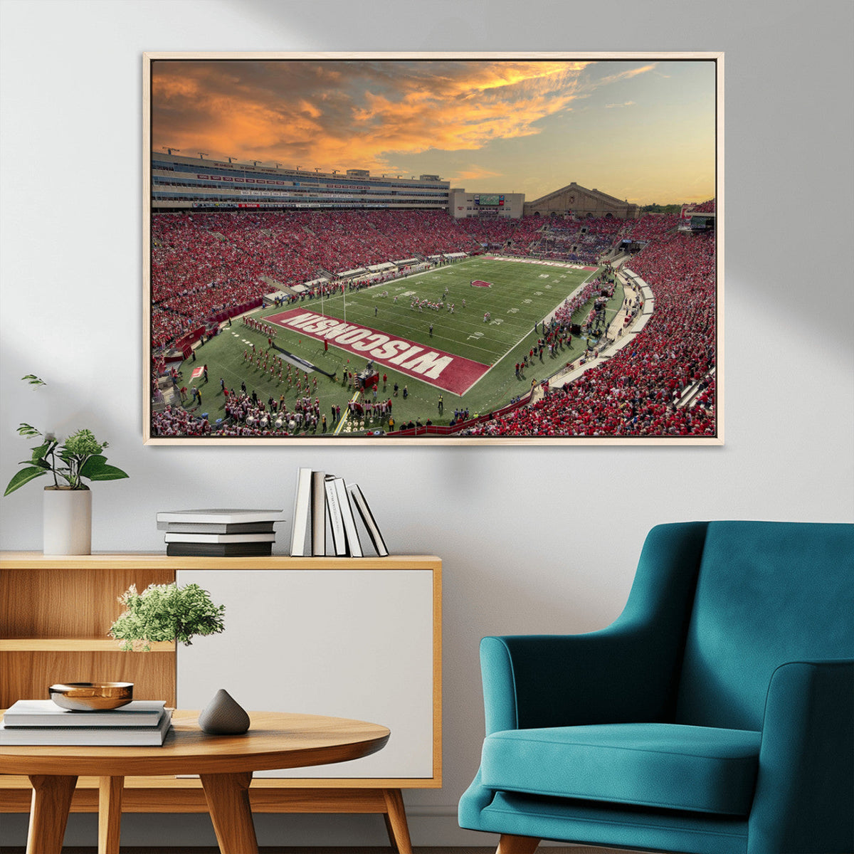 Camp Randall Stadium Wisconsin Badgers Large Wall Art Canvas