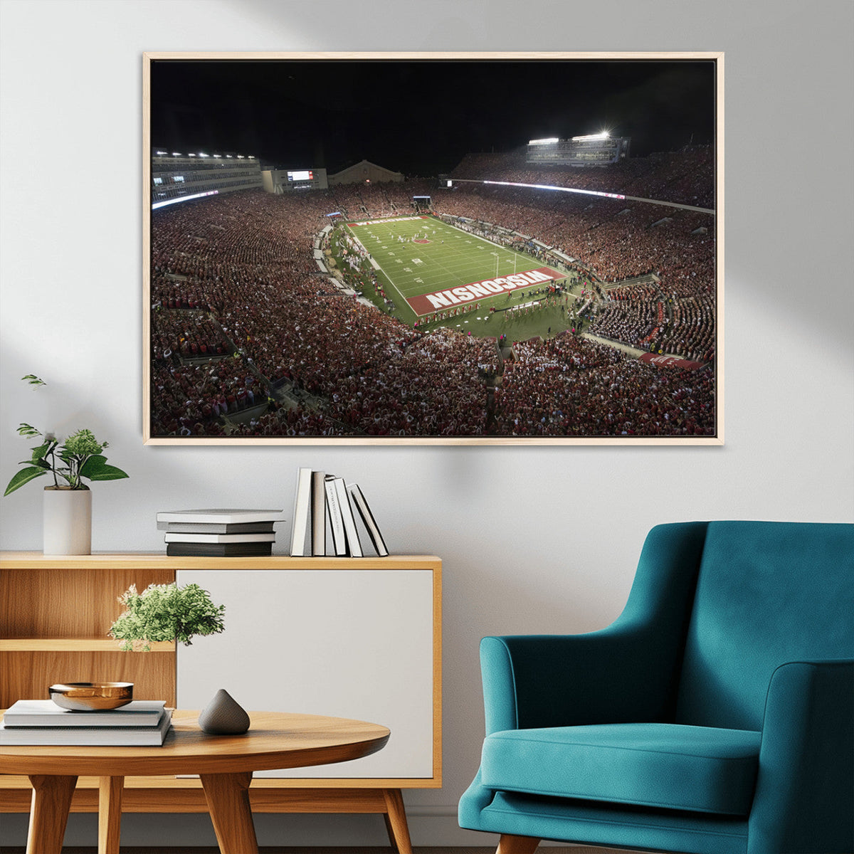 Wisconsin Badgers Football Team Print - Madison Camp Randall