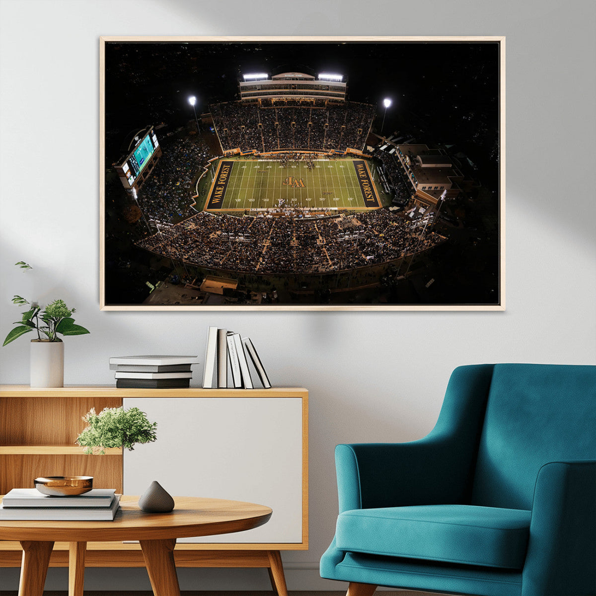 Wake Forest University Demon Deacons Canvas Printi, Football