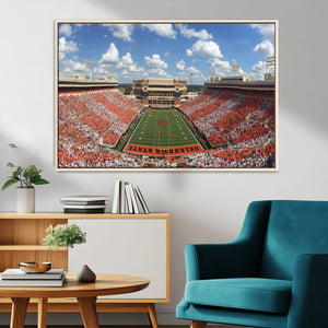 Oklahoma State Cowboys Football Team Print - Stillwater