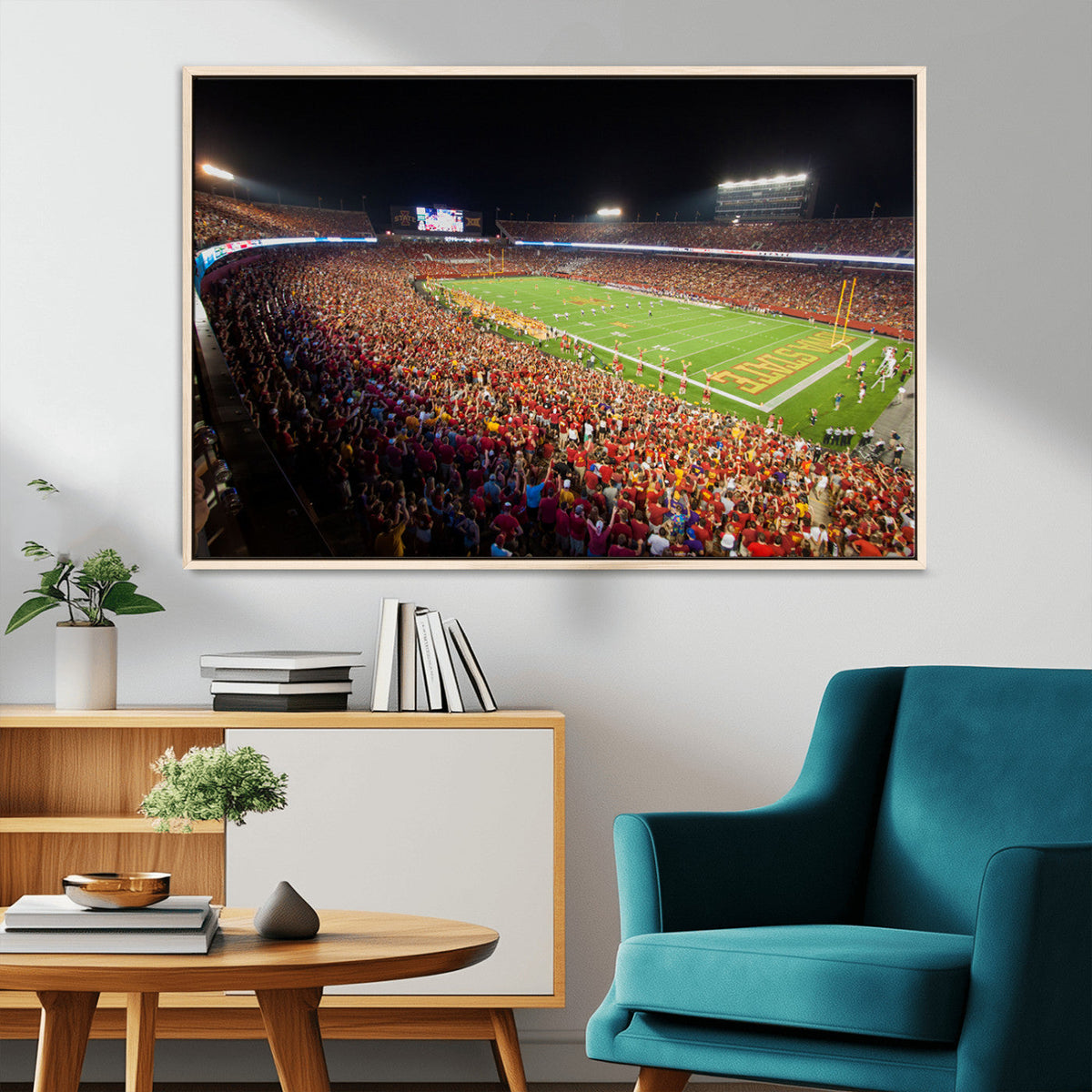 Iowa State University Cyclones Canvas Print, Football Team