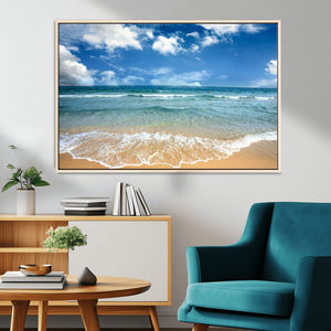 Sea View From the Beach Canvas Print