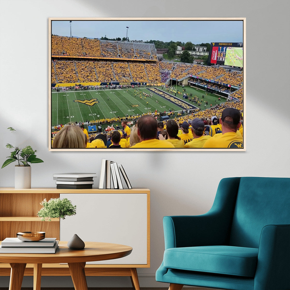 Puskar Stadium Canvas Print Wall Art - Morgantown Print -