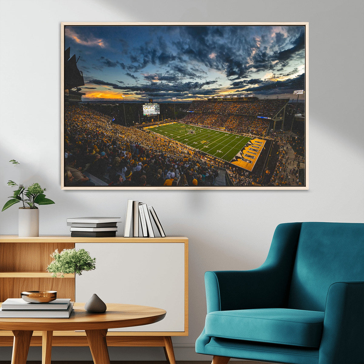 University of Wyoming Cowboys Football Team Print - Laramie