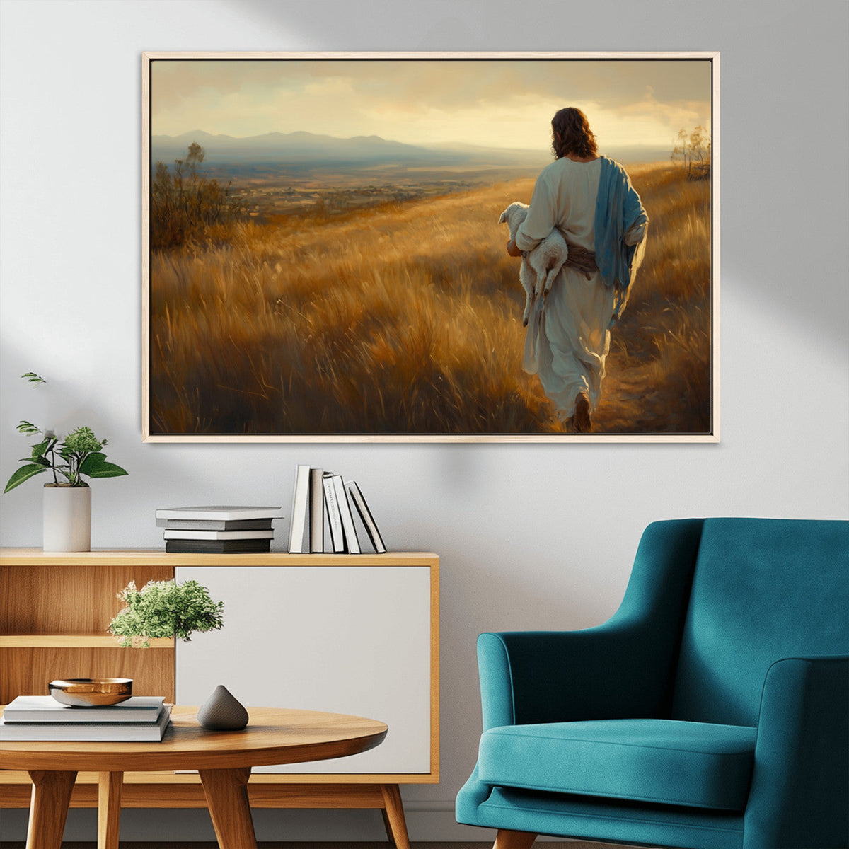 Jesus the Good Shepherd Wall Art Canvas Print -