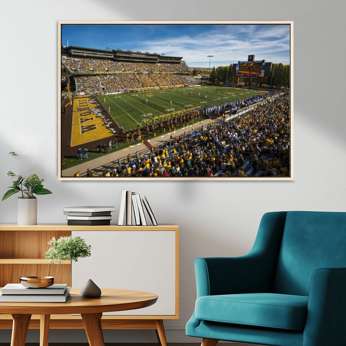 University of Wyoming Cowboys Football Team Print - Laramie
