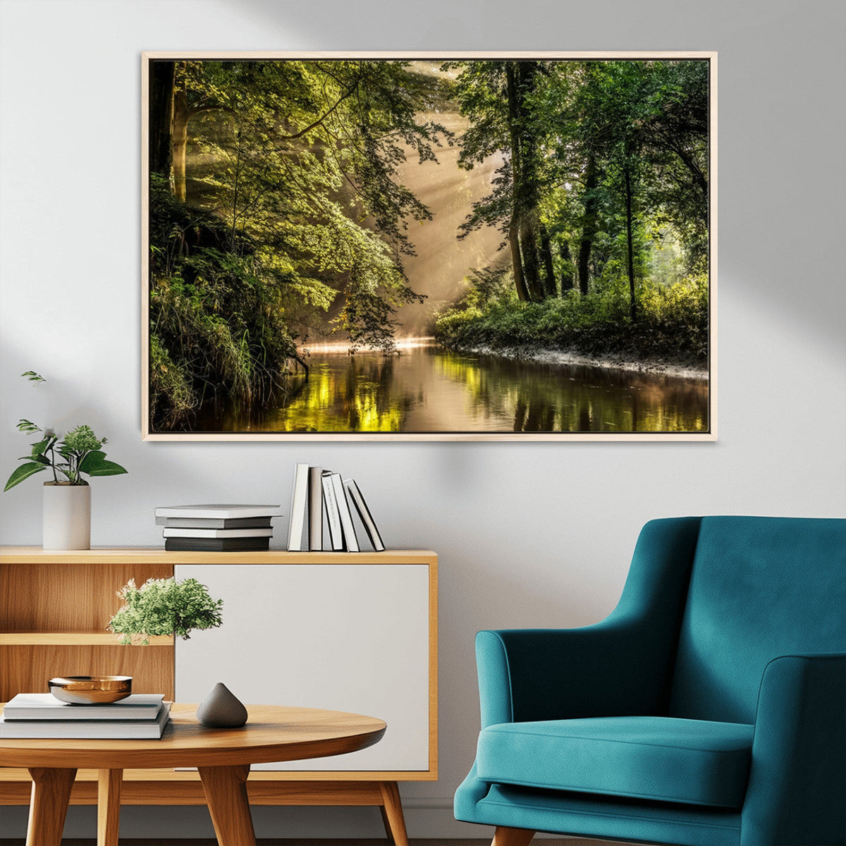 Forest Wall Art Print | River Landscape Wall Art | Perfect