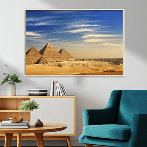 Majestic Ancient Wonders Wall Art Canvas Print – Golden