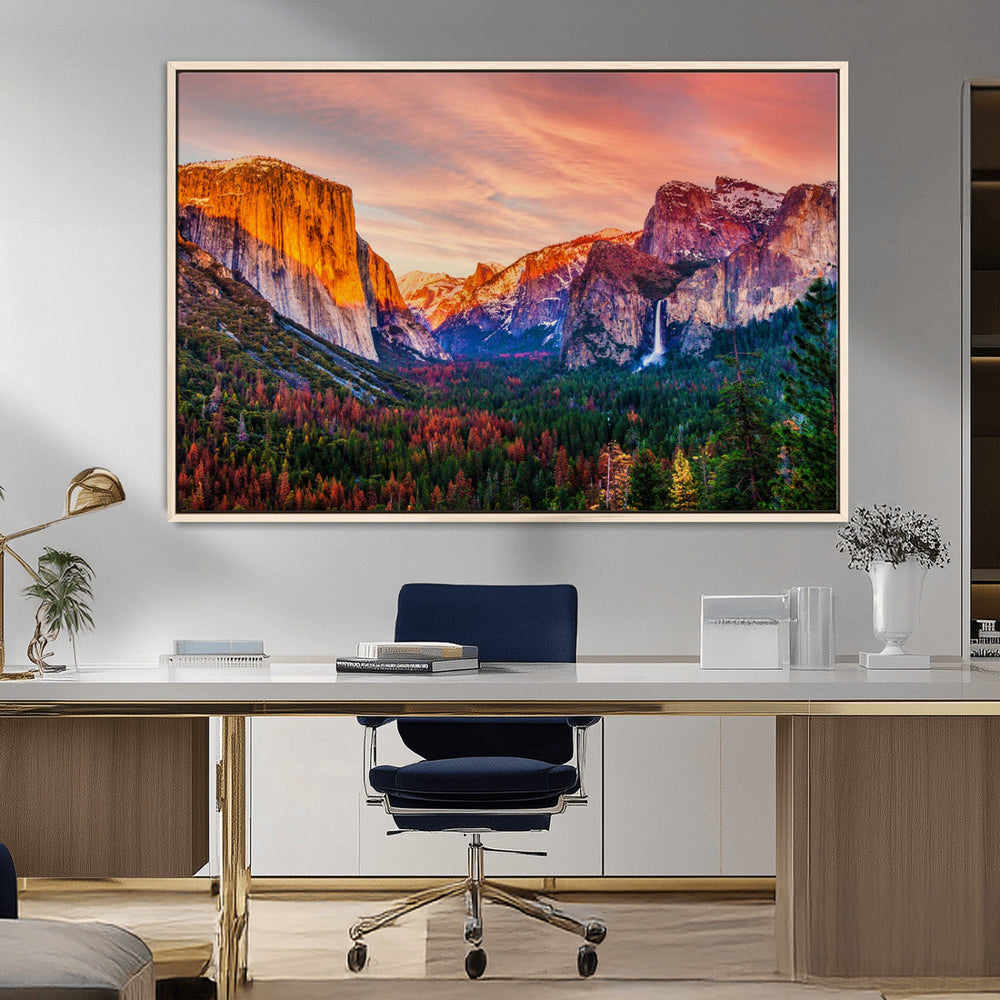 Yosemite Nal Park Wall Art Landscape Canvas Print El Capitan