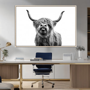 Fanny Scottish Highland Cow Cattle Art Print Farmhouse Wall