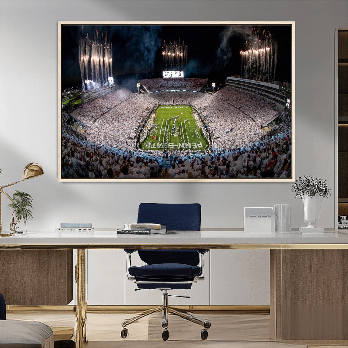 Penn Stadium Football Wall Art Canvas Print, Pennsylvania