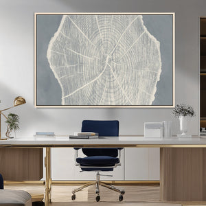 Abstract Tree Ring Wall Art Canvas Print – Nature-Inspired,