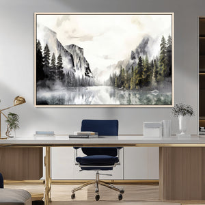 Yosemite Valley Wall Art Canvas Print – Framed and Ready to