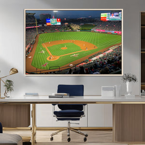 Angel Stadium Aerial Canvas Print – Los Angeles Angels