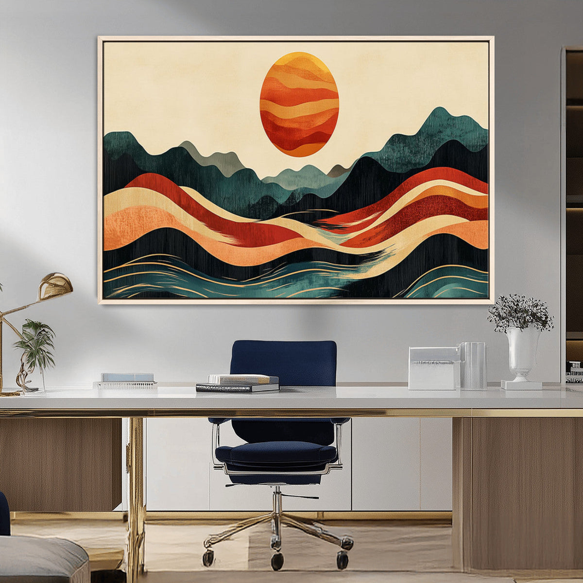 Mountain Triptych Wall Art Canvas Print – Western Nature