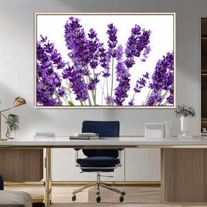 Lavender Flower Wall Art Canvas Print