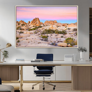 Vibrant Sunset Sky Wall Art Canvas Print – Framed Joshua
